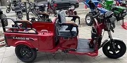 Електроскутер Вантажопасажирський Crosser CARGO 10 триколісний (1500W 60V, 32Ah) Червоний - мініатюра 7