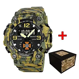 Чоловічий наручний годинник 003 ДСНС Camo Green Awarder acs0032021