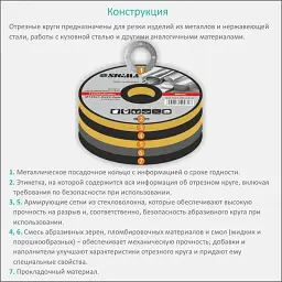 Круг відрізний Sigma по металу та нержавіючій сталі 115x1.0x22.2мм, 13300об/хв (1940001) - мініатюра 5