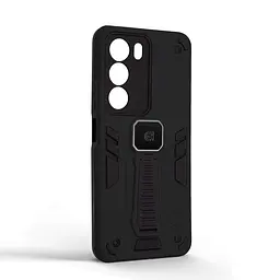 Чехол для Realme C71 4G, Proover, черный, с подставкой и магнитом, противоударный, ударопрочный, бронированный, панель-накладка, защита всего корпуса, термополиуретан (TPU) + поликарбонат (PC), ArmorStandart (ARM86748) - мініатюра 2