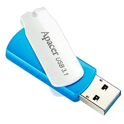 USB флеш накопичувач Apacer 32GB AH357 Blue USB 3.1 (AP32GAH357U-1) - мініатюра 5