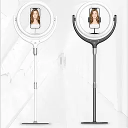 Кільцева LED лампа Puluz SYA00522101B 12" зі штативом, чорна - мініатюра 2