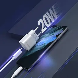 Зарядний пристрій 1xUSB-С 20W PD білий Choetech - мініатюра 3