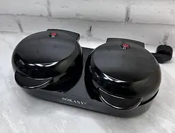 Вафельниця подвійна Sokany SK-BBQ-850 для товстих бельгійських вафель сердець 1100 Вт - мініатюра 5
