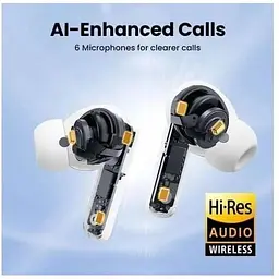 Бездротові навушники Ugreen WS200 HiTune T6 Hybrid Active Noise-Cancelling Earbuds UGR-15158 - мініатюра 4