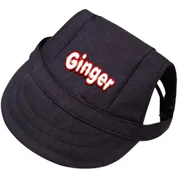 Кепка Ginger для животных L черная с регулируемой затяжкой ОГ-45 см