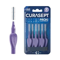 Міжзубний йоржик Curasept Proxi T21, ISO6 (2,1 мм, фіолетовий), 6 шт - мініатюра 3