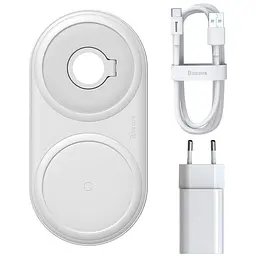 Baseus Planet 2in1 Wireless Charging Quick Charger 12V/2A USB For type-C 3A 1m - мініатюра 3