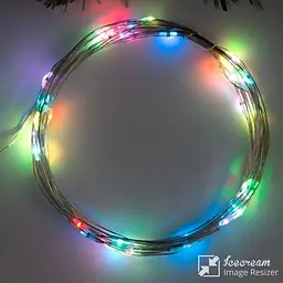 Гірлянда Кінський хвіст на ялинку 200 LED 10 ниток довжина 2 метри, мультиколор - мініатюра 10