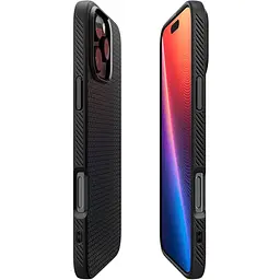 Оригінальний протиударний чохол Spigen Liquid Air Armor для Iphone 16 Pro Max (6.9") Matte Black ACS07988 - мініатюра 8