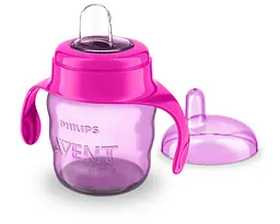 Чашка-непроливайка Philips Avent з м'яким носиком 6+ міс. 200 мл рожева (SCF551/03) - мініатюра 3