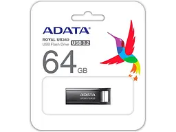 USB флеш накопичувач ADATA 64 GB UR340 Black USB 3.2 (AROY-UR340-64GBK) - мініатюра 5