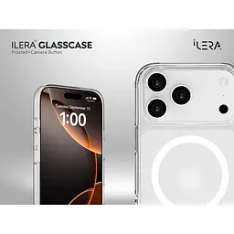 Чохол iLera GlassCase + Camera Button with MagSafe для Apple iPhone 17 Pro Frosted (iLGlCFrCb17Pr) [150413] - мініатюра 4