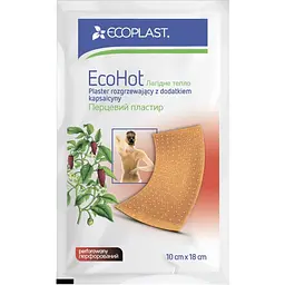Пластырь Ecoplast перечный перфорированный 10 см х 18 см