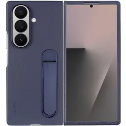 Чохол шкіряний Epik Leather Case AAA with stand для Samsung Galaxy Z Fold7 Navy - мініатюра 2
