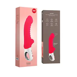 Вібратор для точки G Fun Factory TIGER india red, ребристий, підходить для анальної стимуляції - мініатюра 7