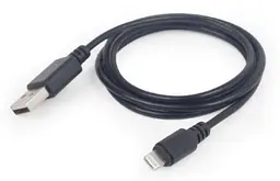 Кабель USB AM - Lightning, 2 м, чорний, Cablexpert (CC-USB2-AMLM-2M)