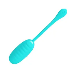 Віброяйце Pretty Love Kirk Vibrating Egg Mint, 8х3,5 см бірюзовий - мініатюра 8