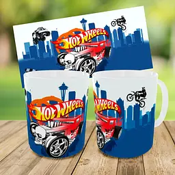 Набір: дитяча сумка-бананка+кружка Хот Вілс «Hot Wheels» 32х15см, бананка для хлопчика через плече на подарунок (01002) - мініатюра 3