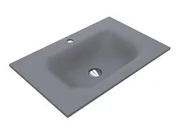 Умивальник Miraggio Jessel 700 mirastone gray 0001465, Сірий - мініатюра 4