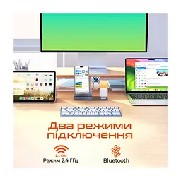 Клавіатура Meetion K210 Bluetooth/Wireless Black (MT-K210MW-A-RUA) - мініатюра 4