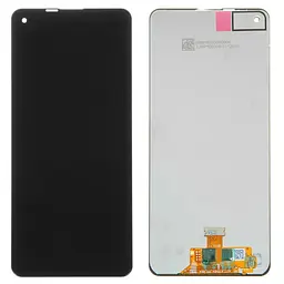 Дисплей для Samsung A217 Galaxy A21s, чорний, Best, без рамки,