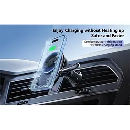 Автотримач із зарядним пристроєм MagSafe Wireless Charger XYJ S17 2 in 1   - мініатюра 3