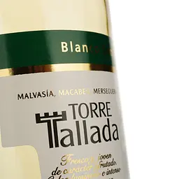 Вино Torre Tallada Blanco Semi-Dulce біле напівсолодке 0.75 л - мініатюра 3