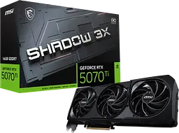 Відеокарта GeForce RTX 5070 Ti 16GB MSI Shadow 3X OC (RTX 5070 Ti 16G SHADOW 3X OC) - мініатюра 3