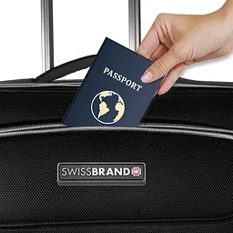 Валіза Swissbrand Austria (L) Black (SWB_LEAUS001L), Чорний, Чорний - мініатюра 3