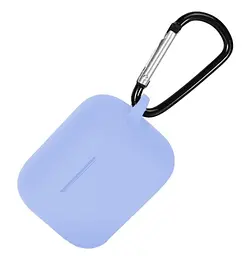 Чохол-накладка DK Silicone Candy Friendly з карабіном для Xiaomi QCY T10/T10 Pro/T11 (lilac) - мініатюра 2