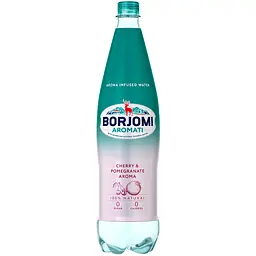 Напій безалкогольний Borjomi Aromati газований з ароматом Вишні та Гранату 1 л