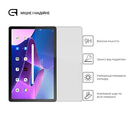 Захисне скло для планшета Lenovo Tab M10 Plus (3rd Gen) TB125/TB128, Glass.CR, загартоване скло 9H, 2.5D, повне проклеювання, з олеофобним покриттям, проста установка та сумісність з чохлами всіх типів (Case friendly), ArmorStandart (ARM63467) - мініатюра 2