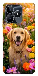 TPU чохол Demsky Flowery labrador для Realme C53