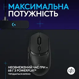 Мишка Logitech G309 Lightspeed Wireless/Bluetooth Black (910-007199) - мініатюра 7