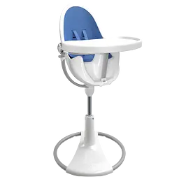 Стільчик для годування Bloom Fresco White/Riviera blue (E10535-W\E10540-RBL) - мініатюра 4
