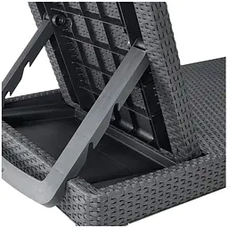 Шезлонг Allibert Keter Jaipur Sun lounger пластиковий сірий (8711245144870) - мініатюра 2