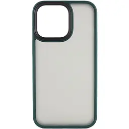 TPU+PC чохол Metal Buttons для Apple iPhone 15 Pro Max (6.7) Зелений / Dark Green