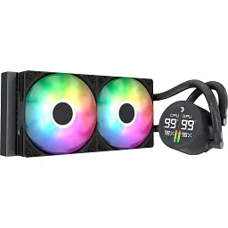 Система рідинного охолодження AeroCool Abyss L240R Digi Black (ACLA-AD24117.11) - мініатюра 1