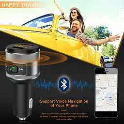 Автомобільний FM-модулятор C57 з Bluetooth 5.0, MP3 та швидкою зарядкою QC3.0 USB - мініатюра 8
