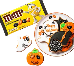 Драже M&M's Peanut Milk Chocolate Halloween Candy 283г - мініатюра 4