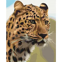 Набір для розпису по номерах Плямистий леопард, 40x50 см, BS52449
