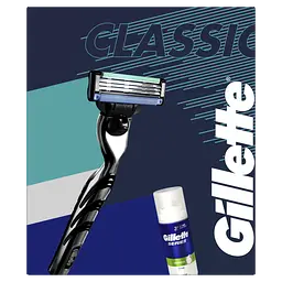 Подарунковий набір Gillette: Бритва Mach3 з 1 змінною касетою + Піна для гоління Sensitive Skin Shave Foam For Men 100 мл - мініатюра 2