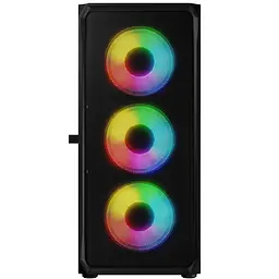 Корпус LogicConcept PORTOS MESH+GLASS ARGB fans 4x120mm ЧОРНИЙ без Блок живлення ATX - мініатюра 4