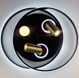 Стельовий світильник із золотистими спотами | Арт. G 568/2+LED | Line F - мініатюра 4