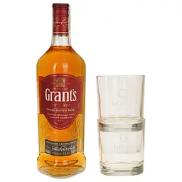 Віскі Grant's Triple Wood, + 2 склянки, 40%, 0,7 л