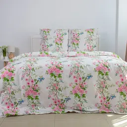 Постільна білизна ТЕП Soft Dreams Floral Dream бязь 70x70 полуторна білий - мініатюра 2