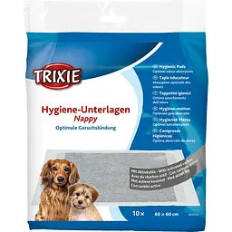 Пелюшки для собак Trixie з активованим вугіллям 60 х 60 см 10 шт - мініатюра 5