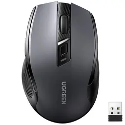 Мишка Ugreen 2.4GHz MU006, бездротова, 4000dpi., 4кн.,Silence Design, Чорна