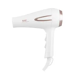 Фен для волосся RAF R.408 з концентратором 2200W White - мініатюра 2